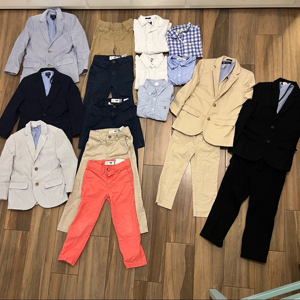 JCREW CREWCUTS Boy’s suits pants shirts jackets dressy clothes 4T old navy gap
